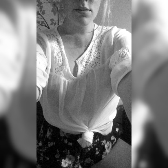 White Sheer Blouse - Picture 5 of 5